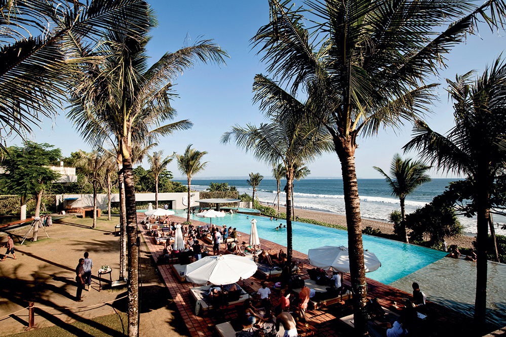 The Potato Head Beach Club in Bali is famous for its laid-back vibe
